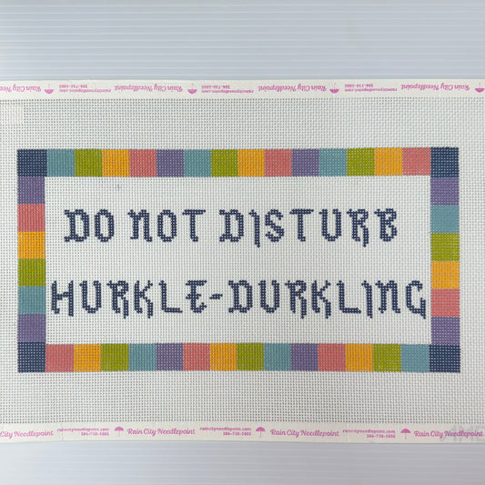 Do Not Disturb Hurkle-Durkling Pillow (by The Gingham Stitchery)