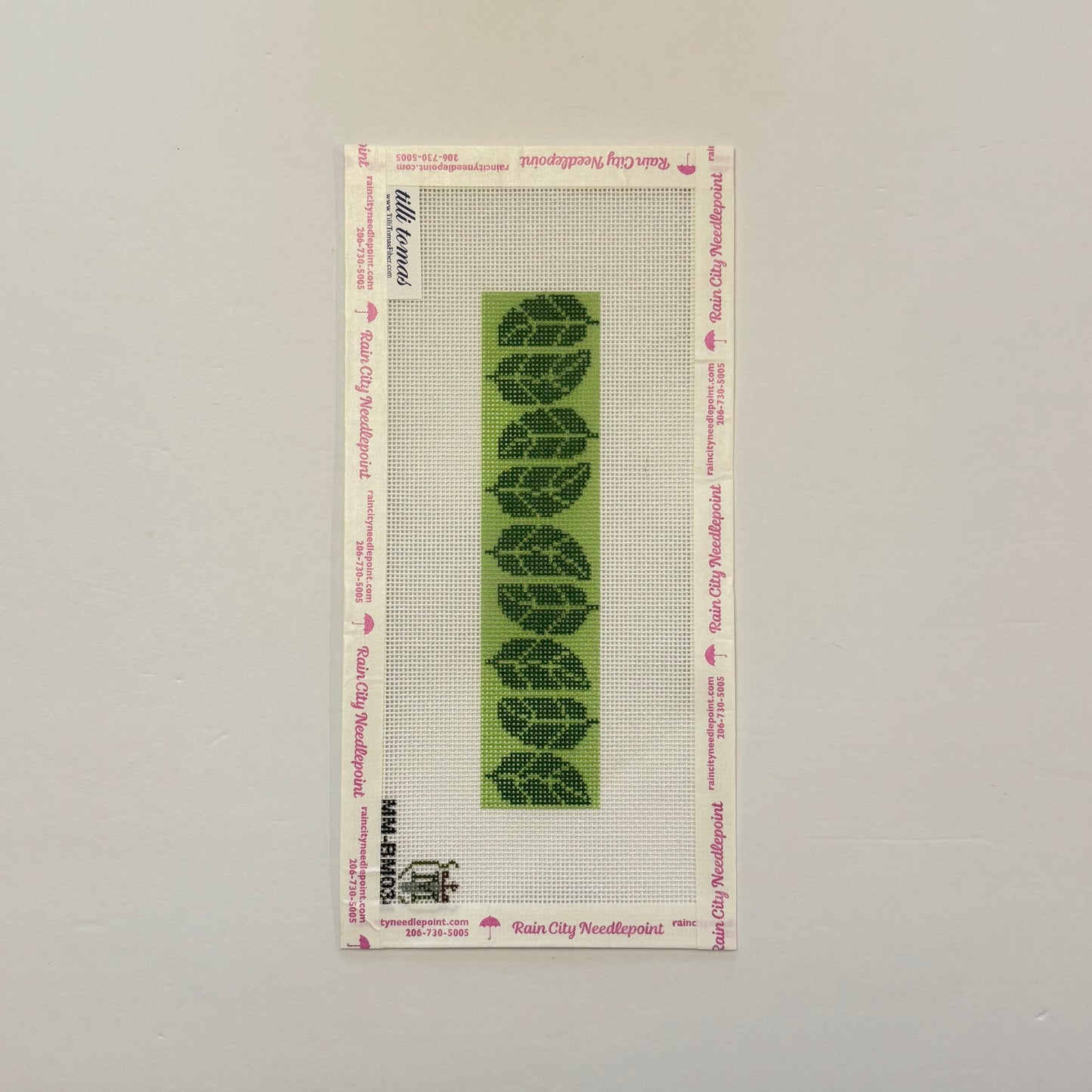 Green Leaves Leather Bookmark Kit