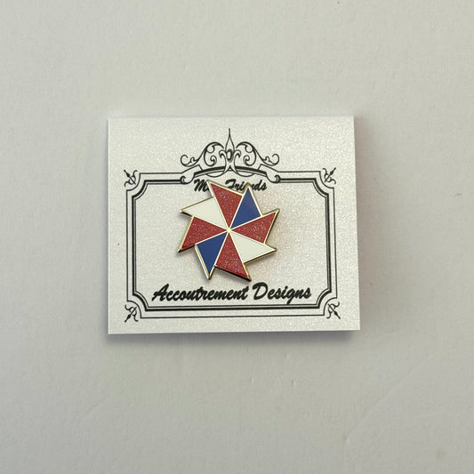 Red, White & Blue Pinwheel Needle Minder