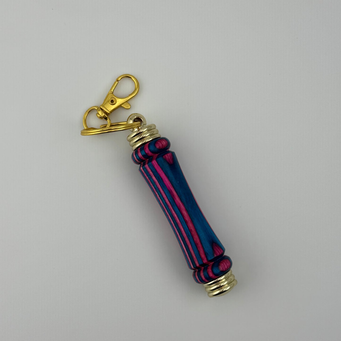 Handcrafted Wood Needle Case w/ Fob