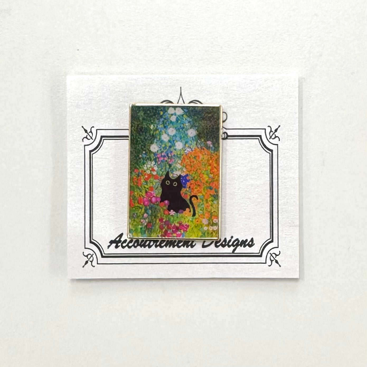 Cat in Flower Field needle minder