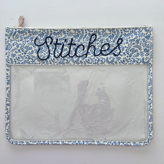 Project Bag - Large Stitches Printed Paisley