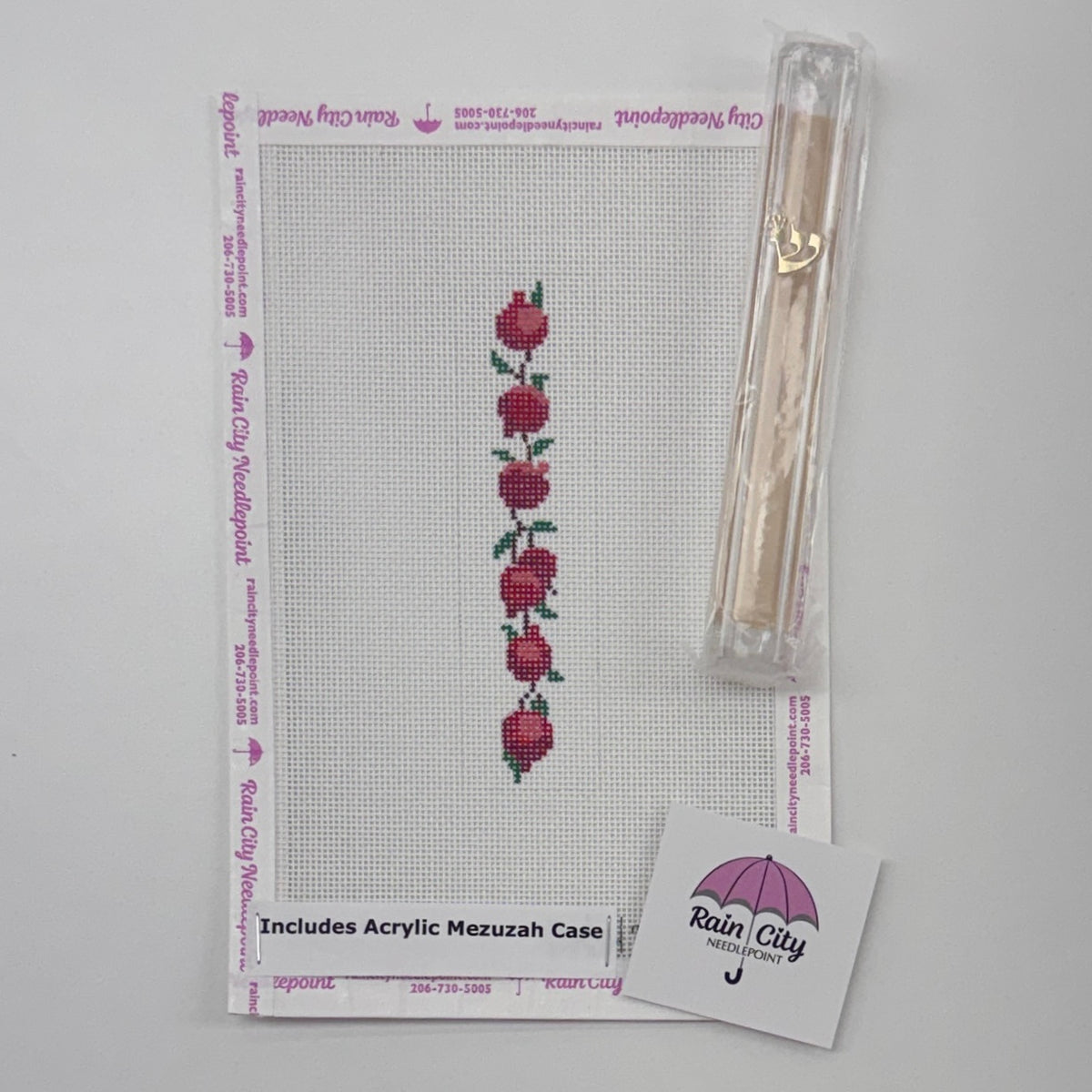 Pomegranate Mezuzah Cover (by Kate Dickerson)