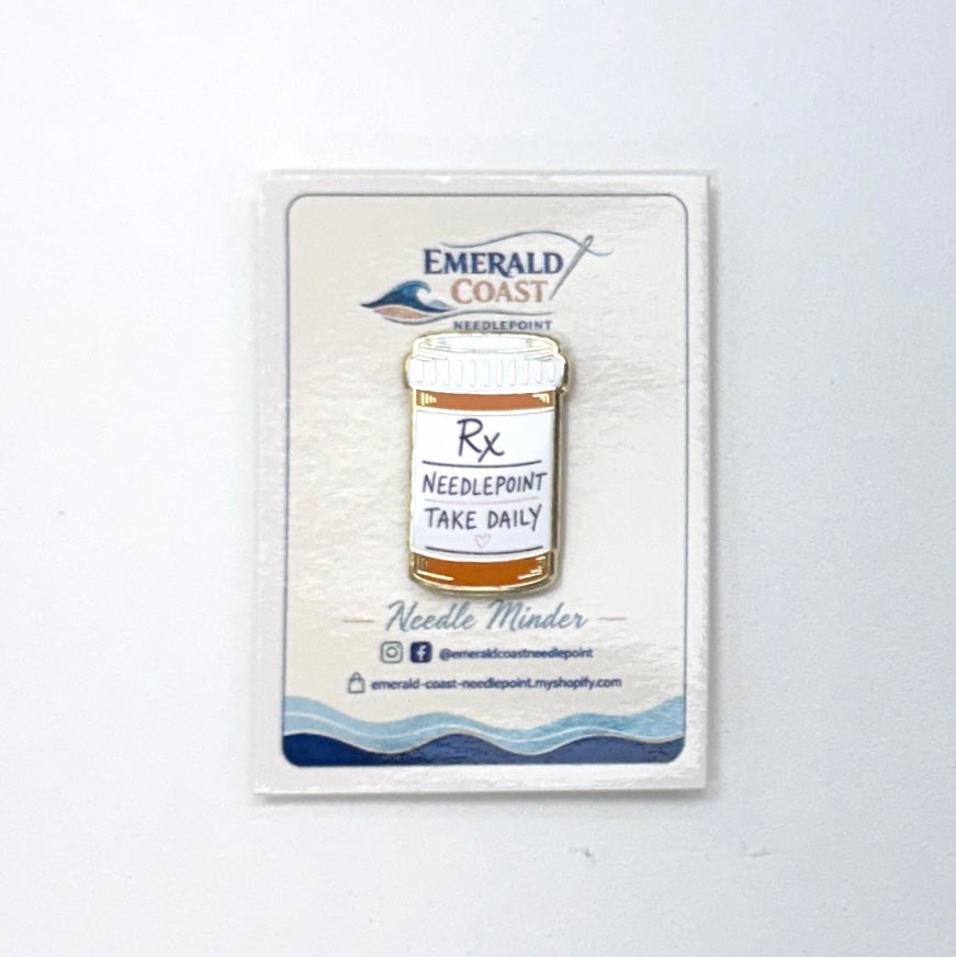 Needlepoint Take Daily Bottle Needle Minder