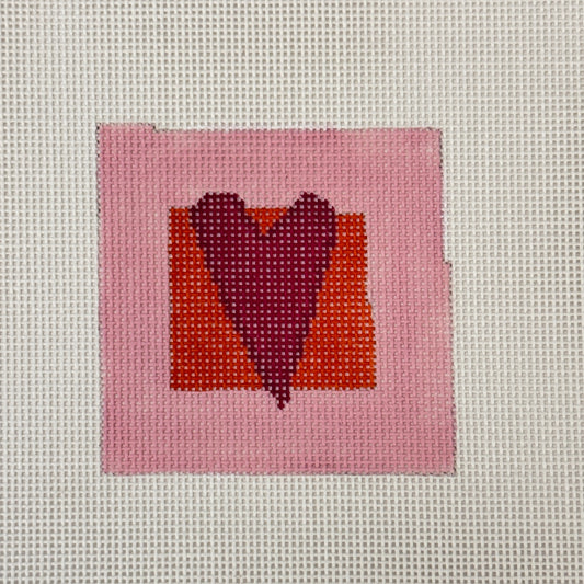 Heart Square Pale Pink (by Pippin)