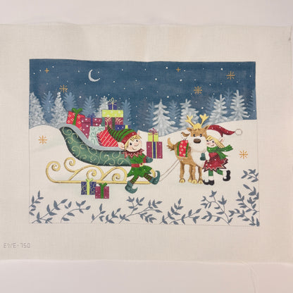 Elves and Reindeer with Stitch Guide