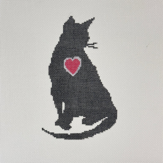 Kitty with Heart (by A Stitch in Time)