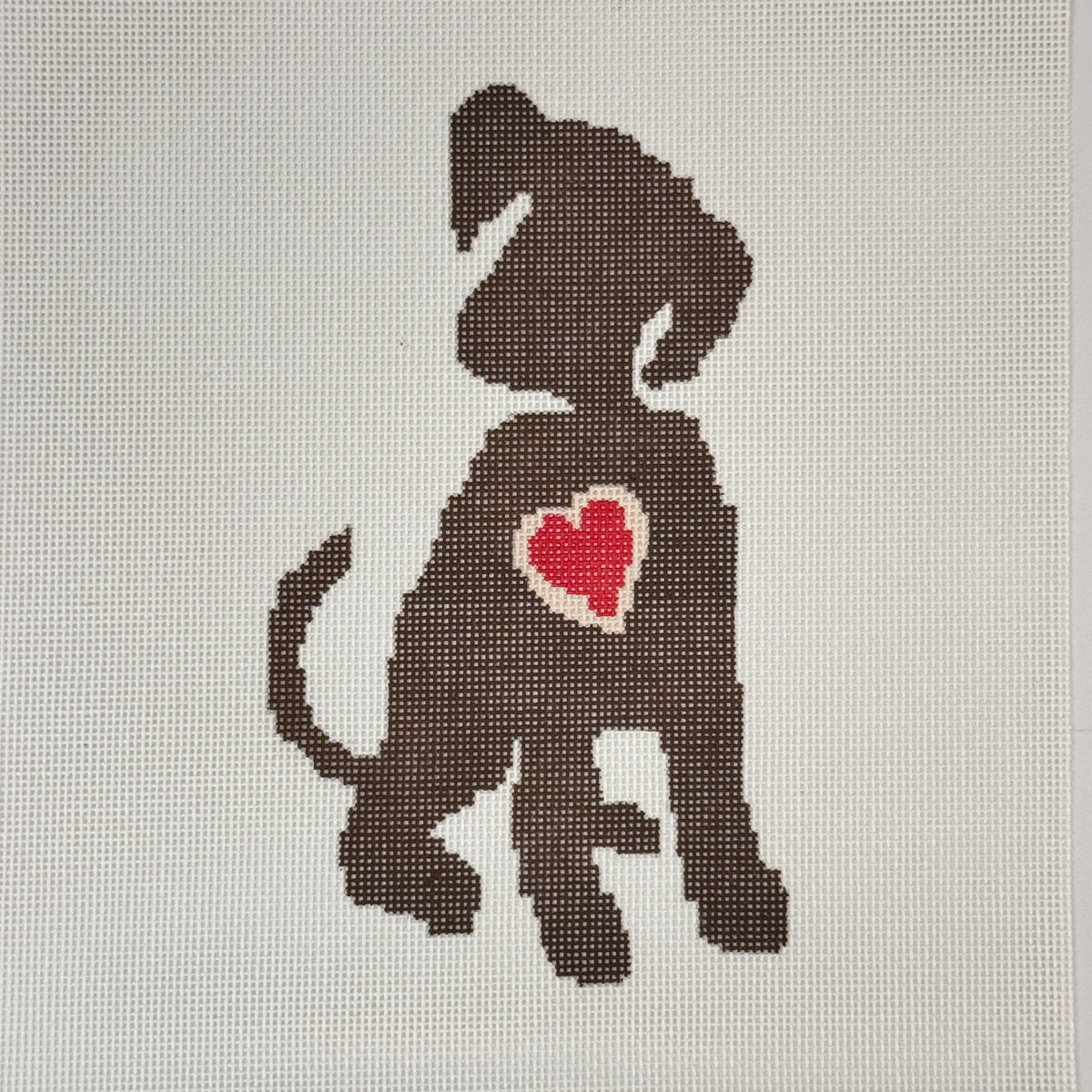 Puppy with Heart (by A Stitch in Time)