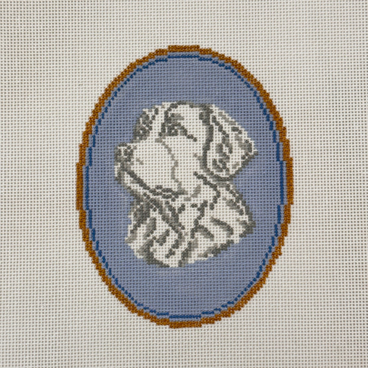 Bernese Mountain Dog Cameo (by Rooney and Stitch / Atlantic Blue Canvas)