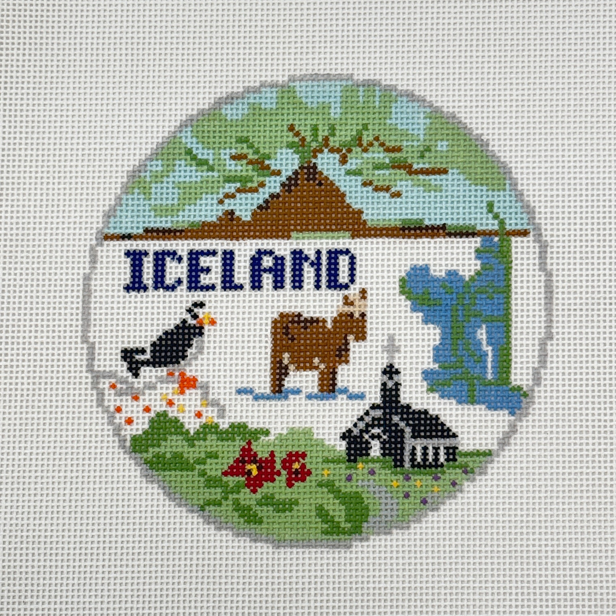 Iceland Travel Round (by Atlantic Blue Canvas)