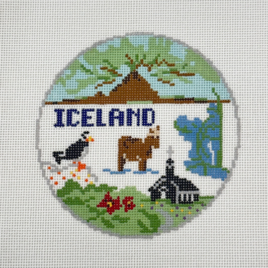 Iceland Travel Round (by Atlantic Blue Canvas)