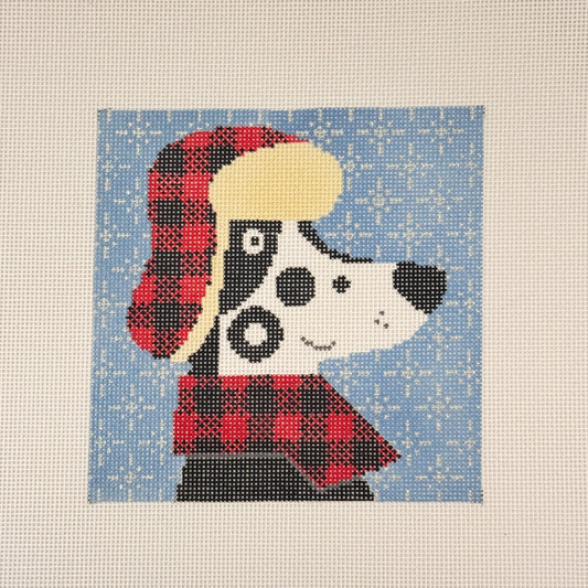 Dog in Buffalo Plaid (by Lauren Bloch)