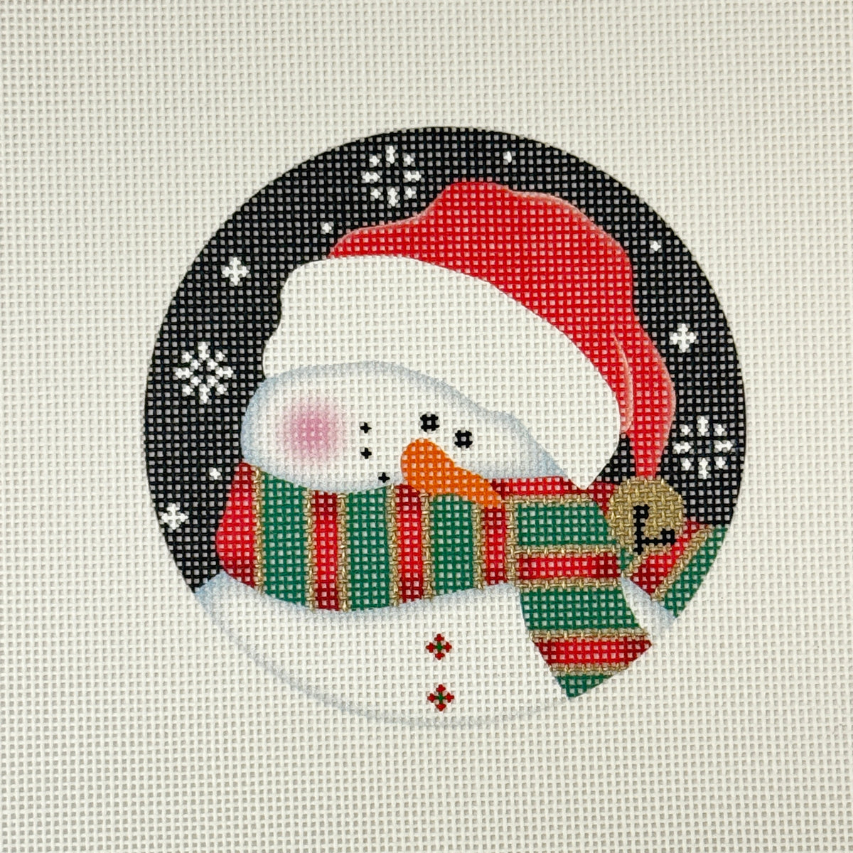 Shy Snowman, Red/Green (by Pepperberry Designs)