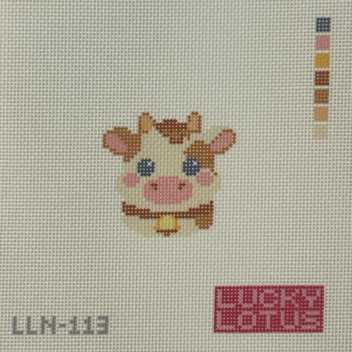 Lucky Littles Cow (by Lucky Lotus Needlepoint)