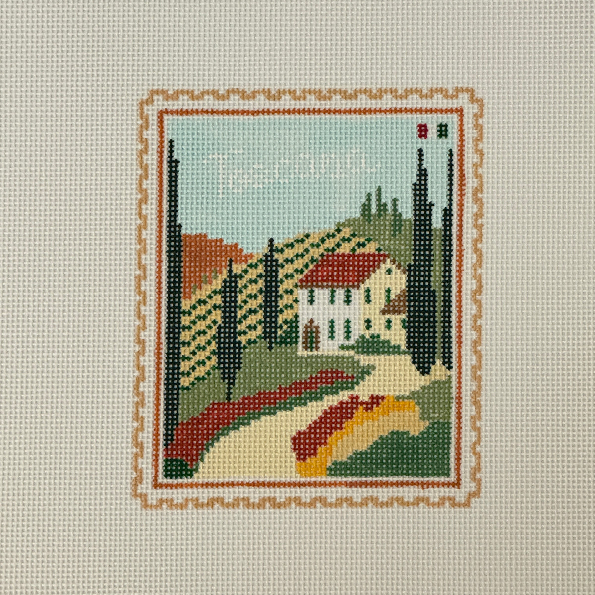 Tuscany Travel Stamp (by Stitch Style)