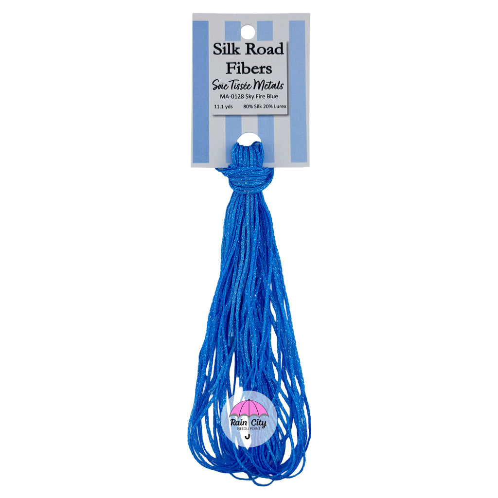 MA-0128 Sky Fire Blue | Soie Tissée