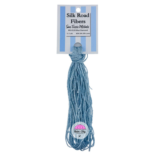 MS-0120 Blue Diamond | Soie Tissée Metals