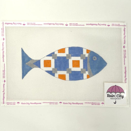 Orange Blue Fish (by Raymond Crawford) - HO-2675