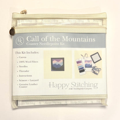 Call of the Mountains Coaster Needlepoint Kit (by Happy Stitching / KCN)