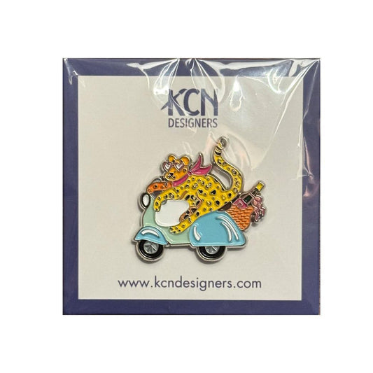 Cheetah on Vespa needle minder