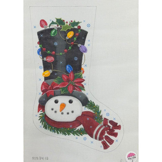Snowman w/ Top Hat Stocking (by Victoria Whitson) AXS341-13