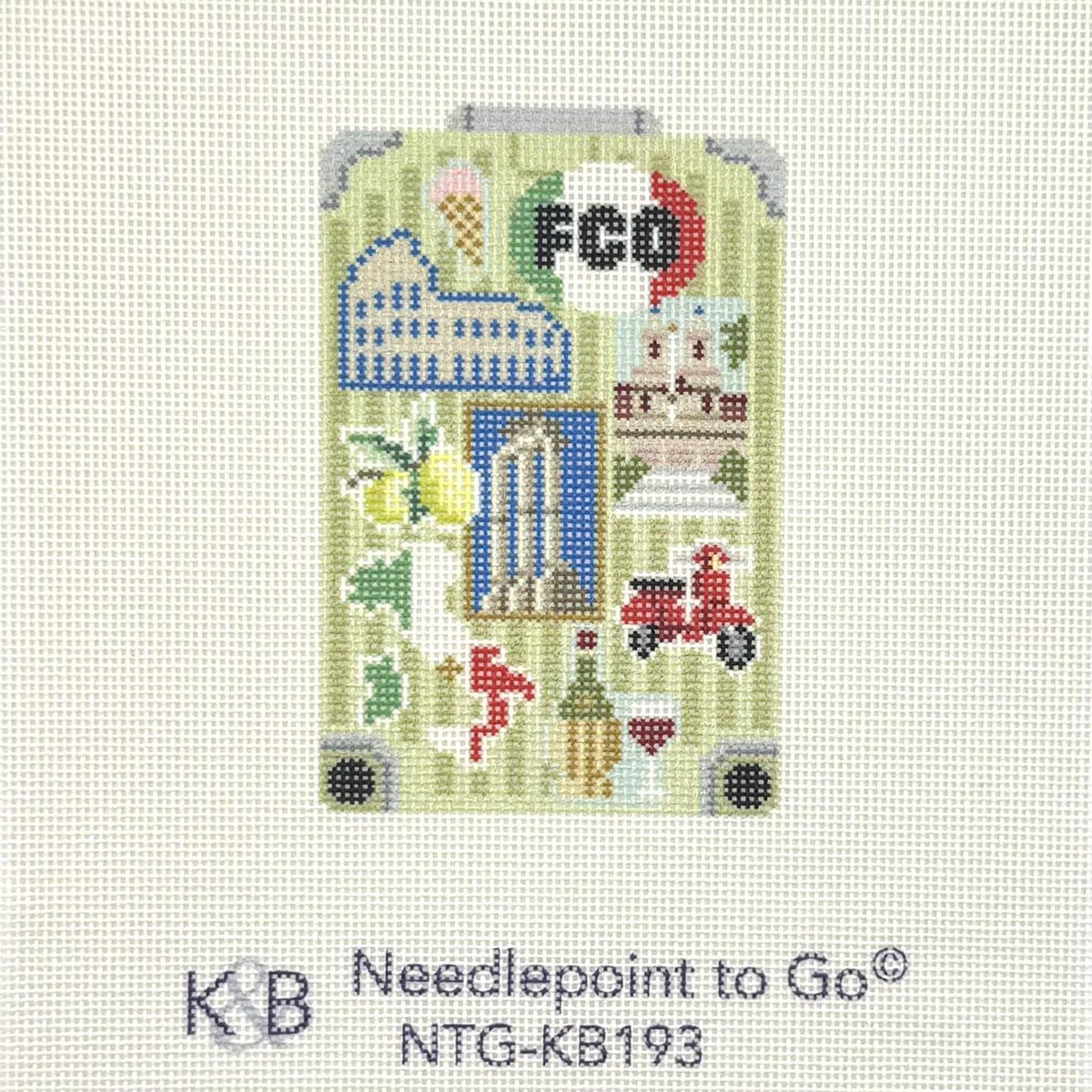 Globe Trotter - Rome (by Bradley Needlepoint)