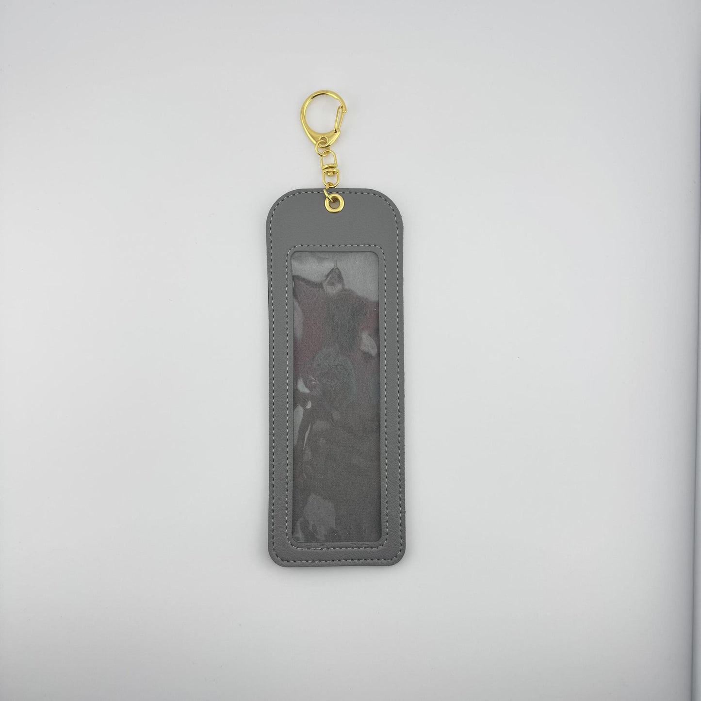 Leather Self-Finishing Bookmark - Grey