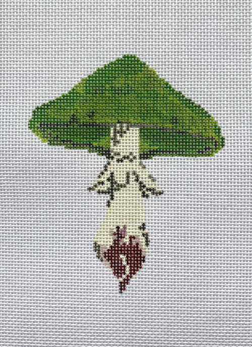 Mushroom Series - Kelly Green (by The Plum Stitchery) LBL-1K