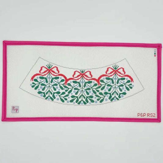 Red Bow Mistletoe Lampshade (by Penny & Penny and Co.) - P&P RS2