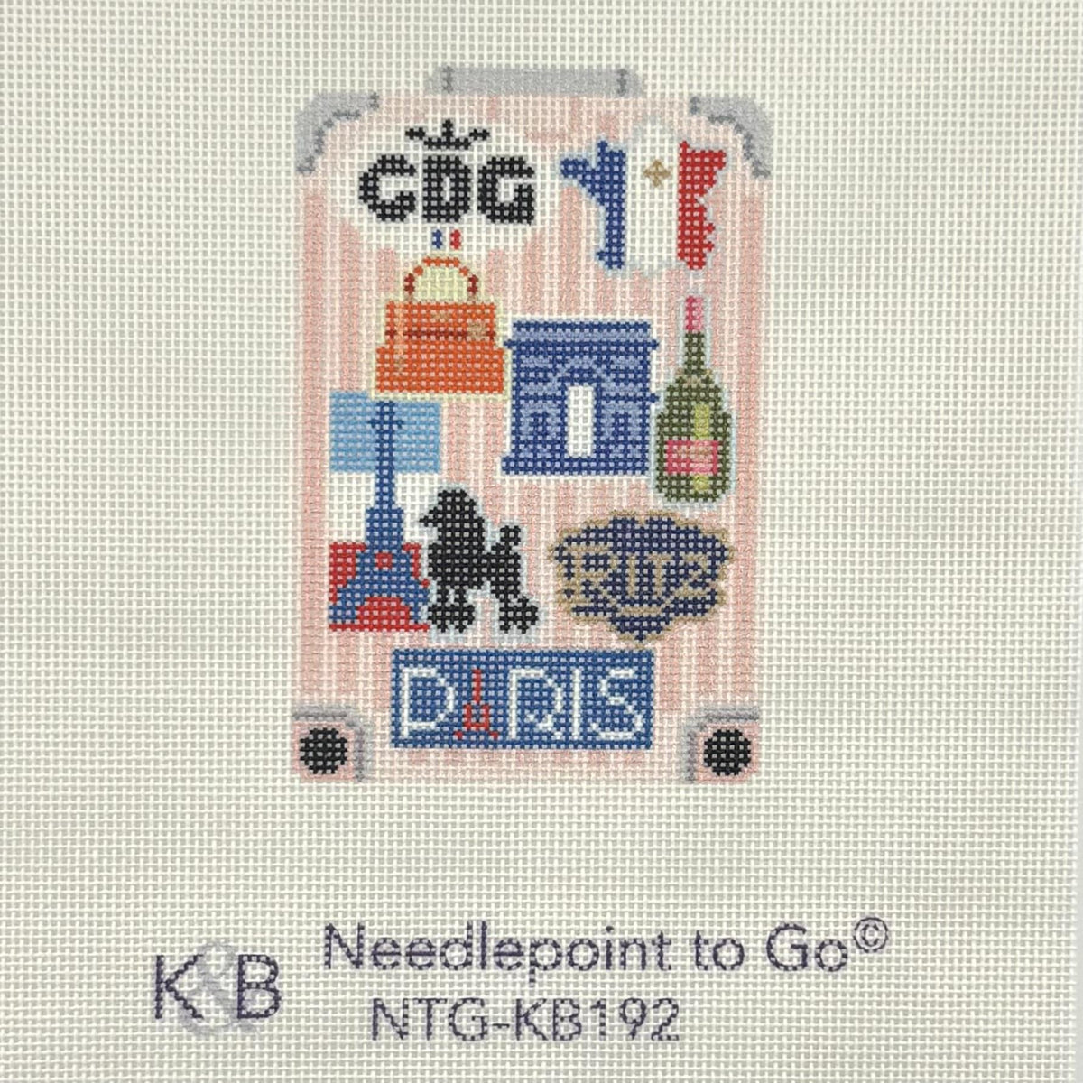 Globe Trotter - Paris (by Bradley Needlepoint)