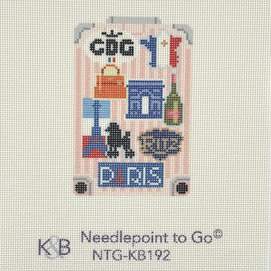 Globe Trotter - Paris (by Bradley Needlepoint)