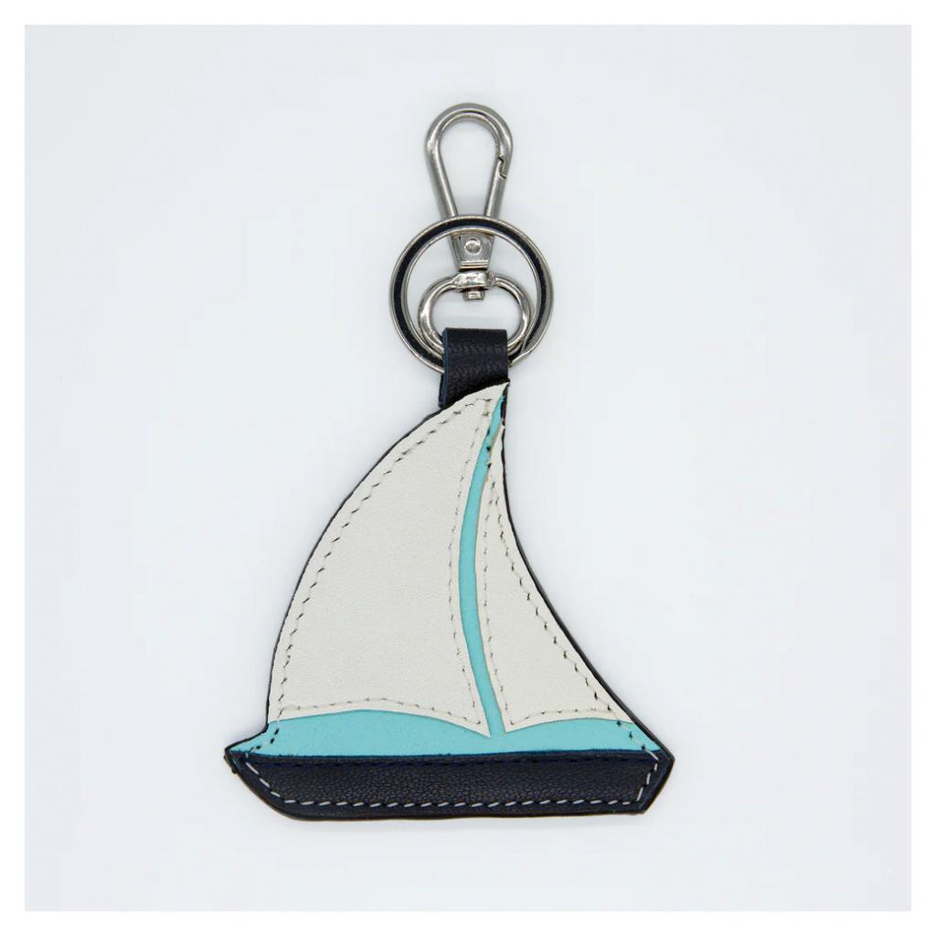Leather Key Fob | Sailboat