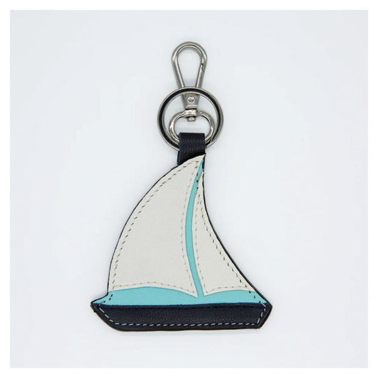 Leather Key Fob | Sailboat