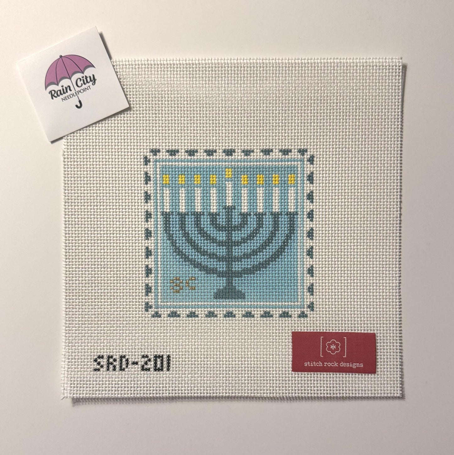 Menorah Stamp (by Stitch Rock)