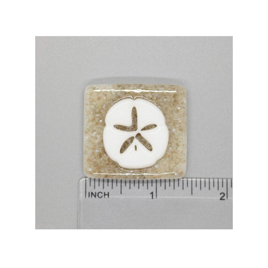 Sand Dollar (Fused Glass) needle minder