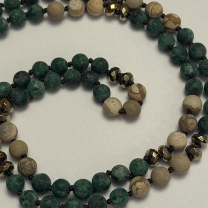 Up Up Gemstone Heart Chatelaine - Matte Forest