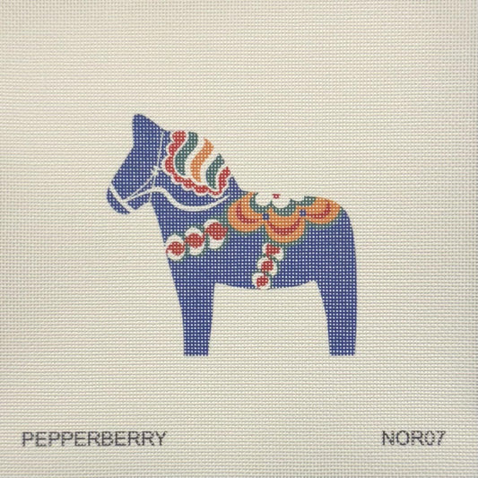 Dala Horse, Blue (by Pepperberry)