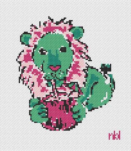Vacation Lion (by Blue Waters Needlepoint) BW2100NBL