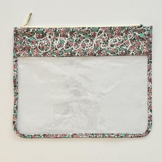 Stitches Floral Project Bag