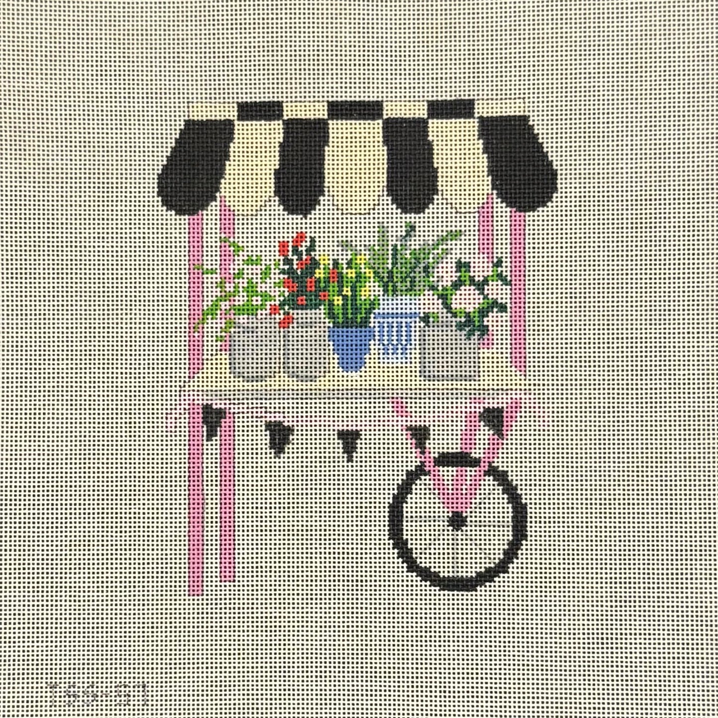 Flower Cart (by Vallerie Needlepoint Gallery)