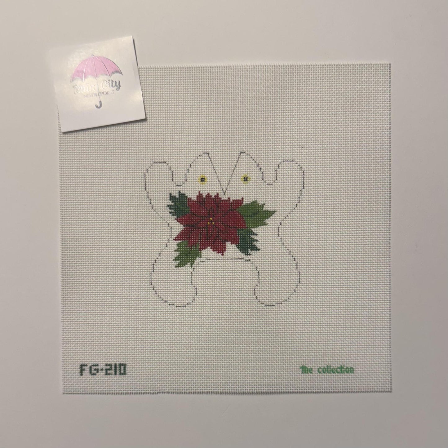 Poinsettia Mini Frog (by The Collection)