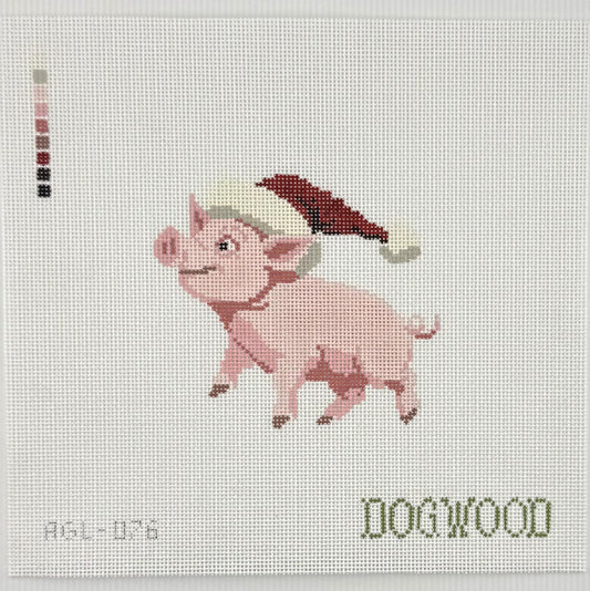 Santa Pig (by Dogwood Needlepoint)