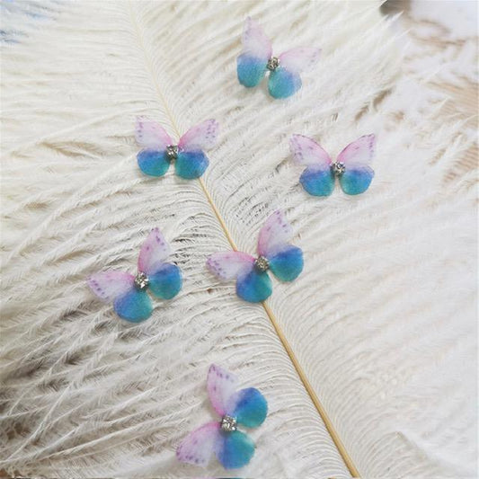 Pink and Blue Butterflies