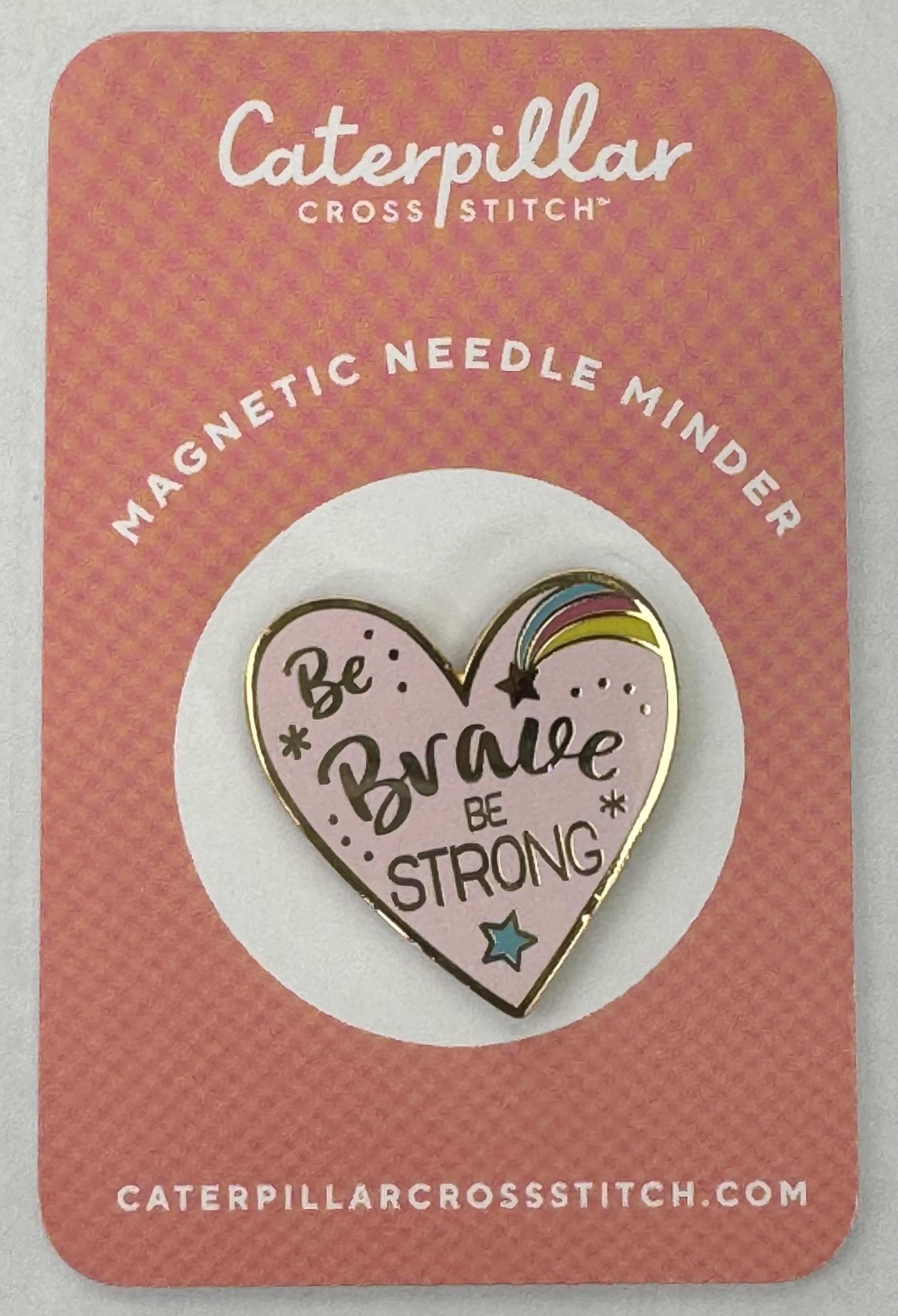 Brave and Strong Heart needle minder