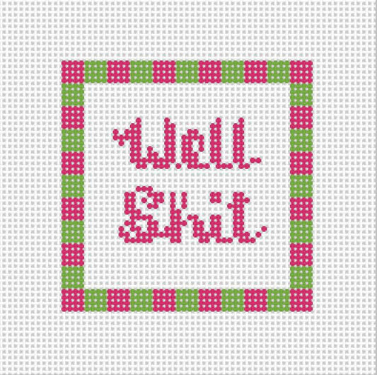 Well Sh*t (by Blue Waters Needlepoint) BW2141NBL