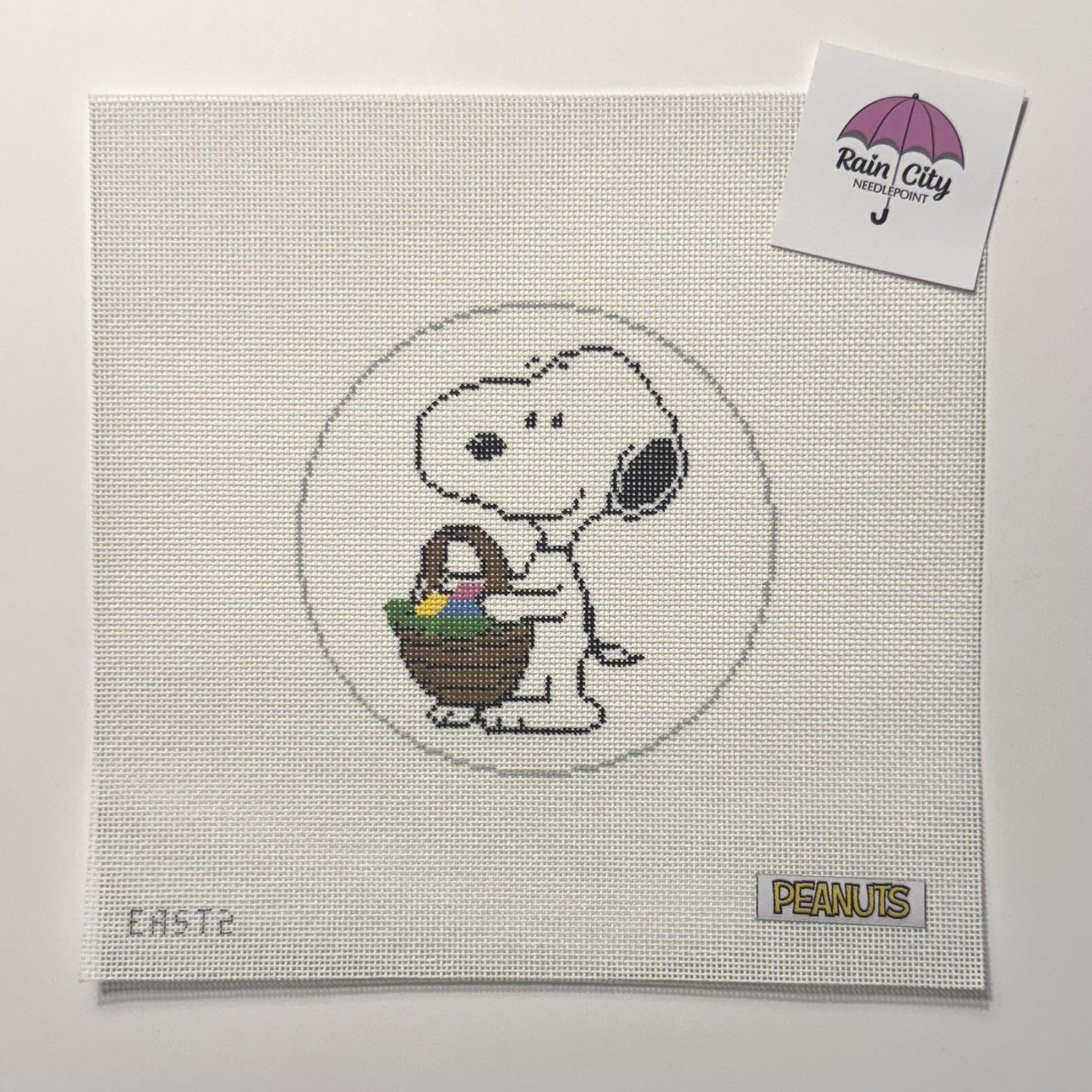 PEANUTS Easter - Snoopy with Easter Basket (by Officially Needlepoint)