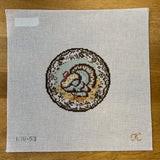 Transferware Turkey Round (by Gingham Stitchery) KW53