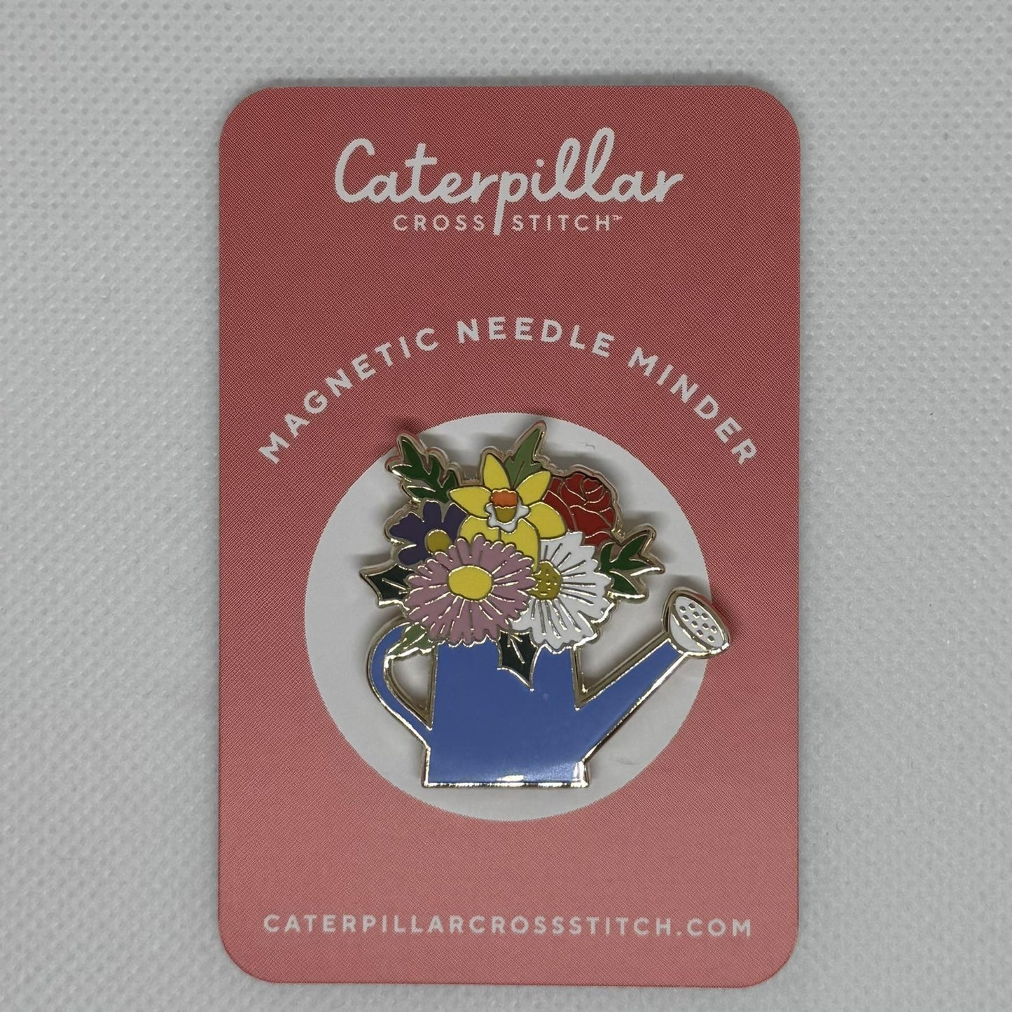 Watering Can w/ Flowers needle minder