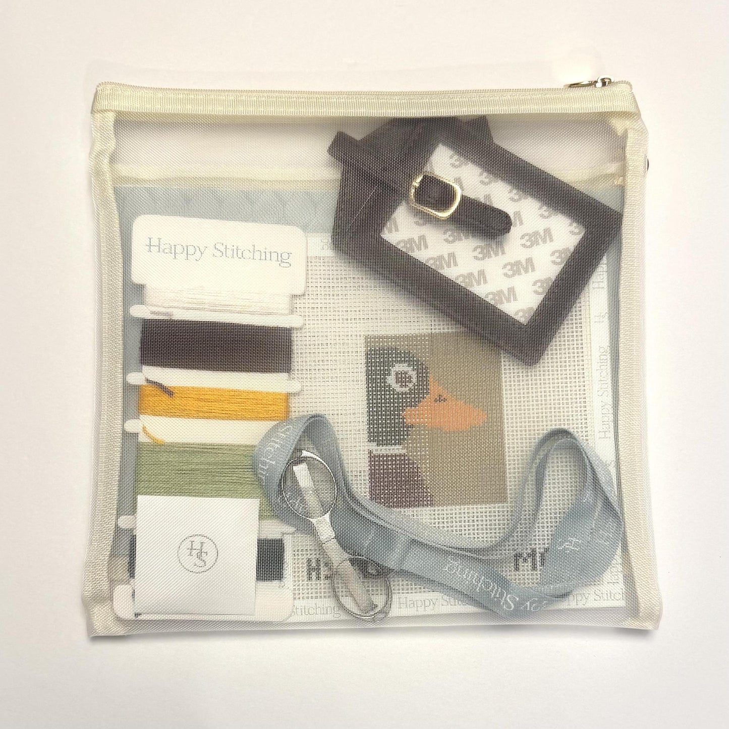 The Traveling Drake Luggage Tag Needlepoint Kit (by Happy Stitching / KCN)