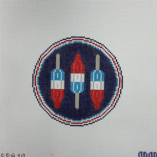 Rocket Pop Round (by Melissa Loves Needlepoint)